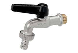 Hose bibcock, aluminium handle