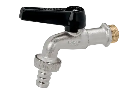 Hose bibcock, aluminium handle